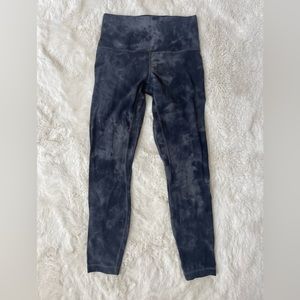 Lululemon Align High Rise Pant 25” - Like NEW - Diamond Dye Pitch Grey Graphite